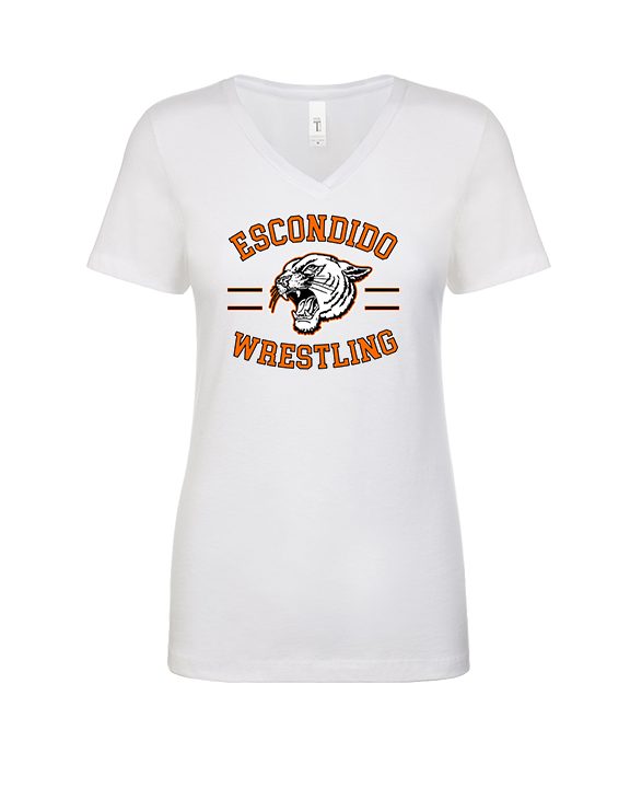 Escondido HS Wrestling Curve - Womens Vneck