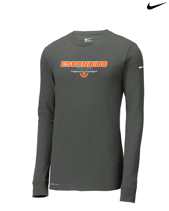 Escondido HS Wrestling Design - Mens Nike Longsleeve