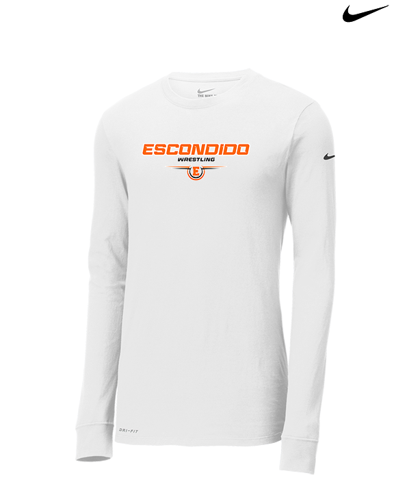 Escondido HS Wrestling Design - Mens Nike Longsleeve