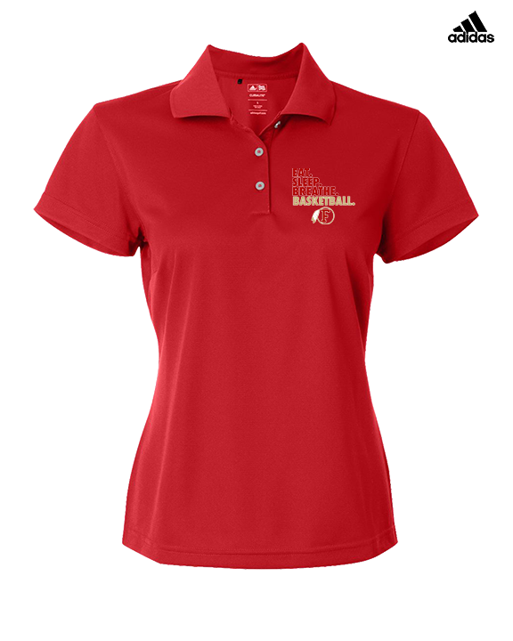 Fallbrook HS Girls Basketball Eat Sleep - Adidas Womens Polo