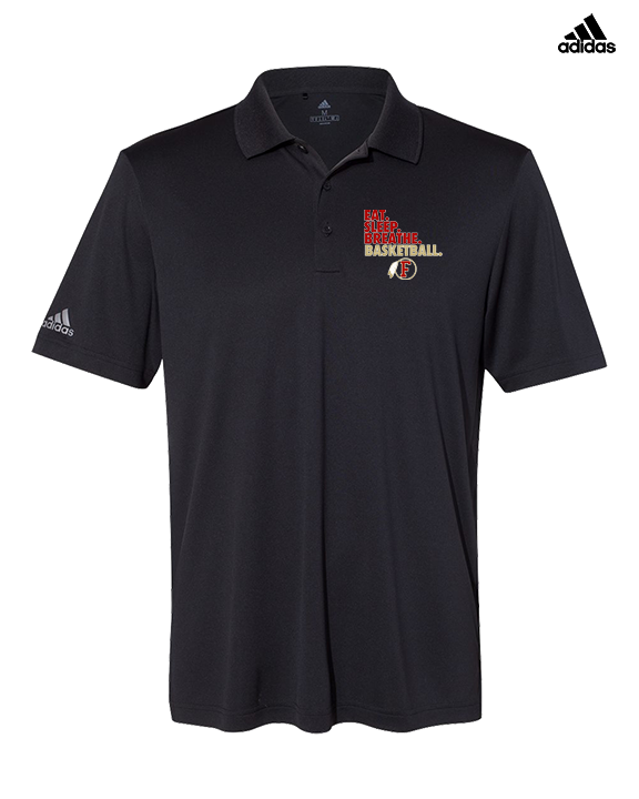 Fallbrook HS Girls Basketball Eat Sleep - Mens Adidas Polo