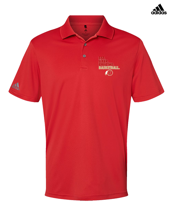 Fallbrook HS Girls Basketball Eat Sleep - Mens Adidas Polo