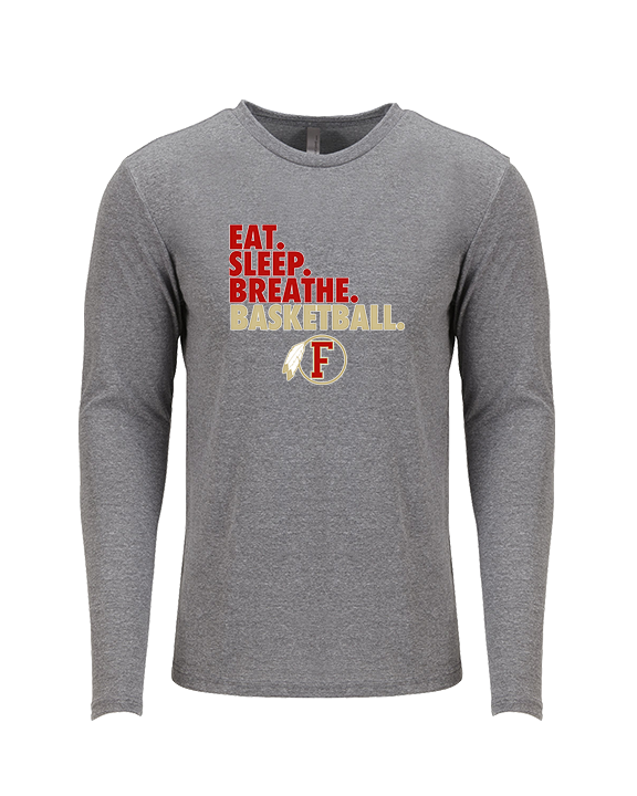 Fallbrook HS Girls Basketball Eat Sleep - Tri-Blend Long Sleeve