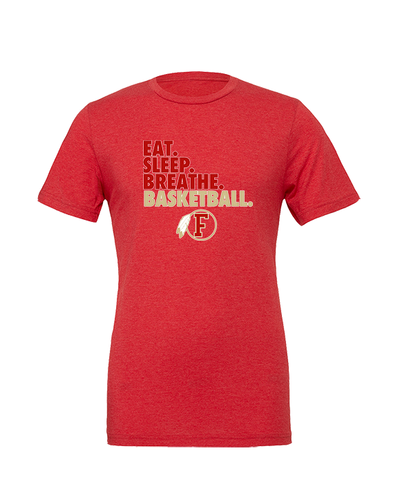 Fallbrook HS Girls Basketball Eat Sleep - Tri-Blend Shirt