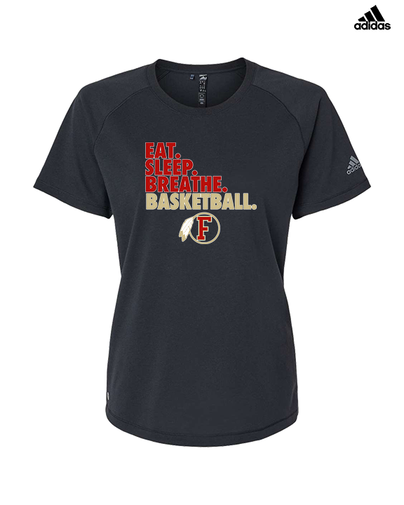 Fallbrook HS Girls Basketball Eat Sleep - Womens Adidas Performance Shirt