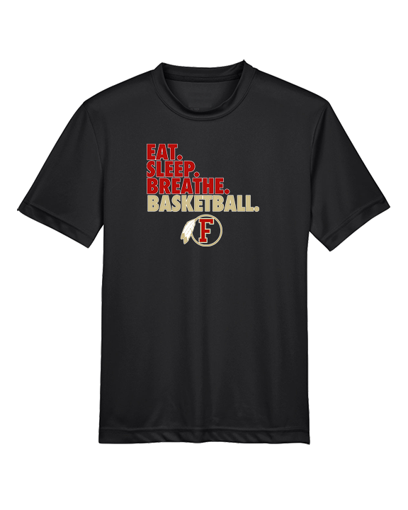 Fallbrook HS Girls Basketball Eat Sleep - Youth Performance Shirt