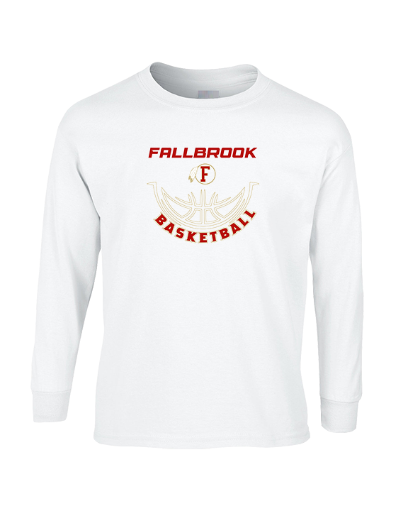 Fallbrook HS Girls Basketball Outline - Cotton Longsleeve