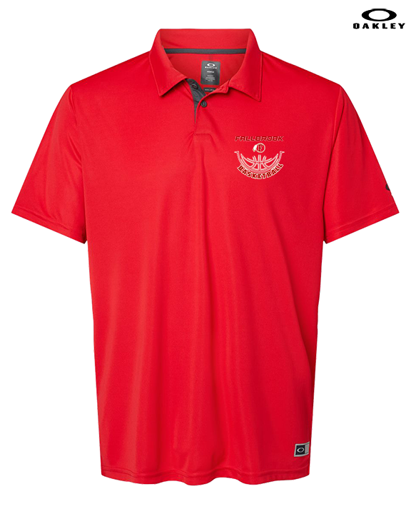 Fallbrook HS Girls Basketball Outline - Mens Oakley Polo