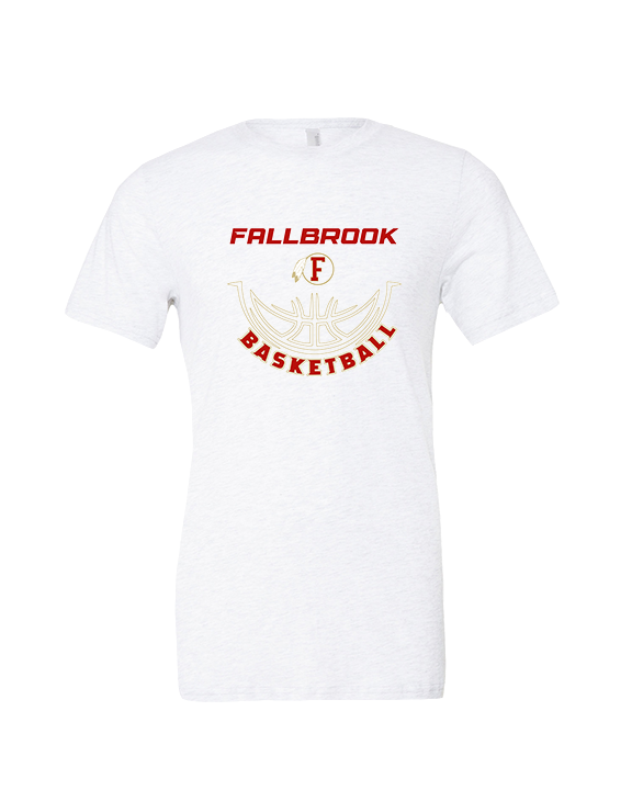 Fallbrook HS Girls Basketball Outline - Tri-Blend Shirt