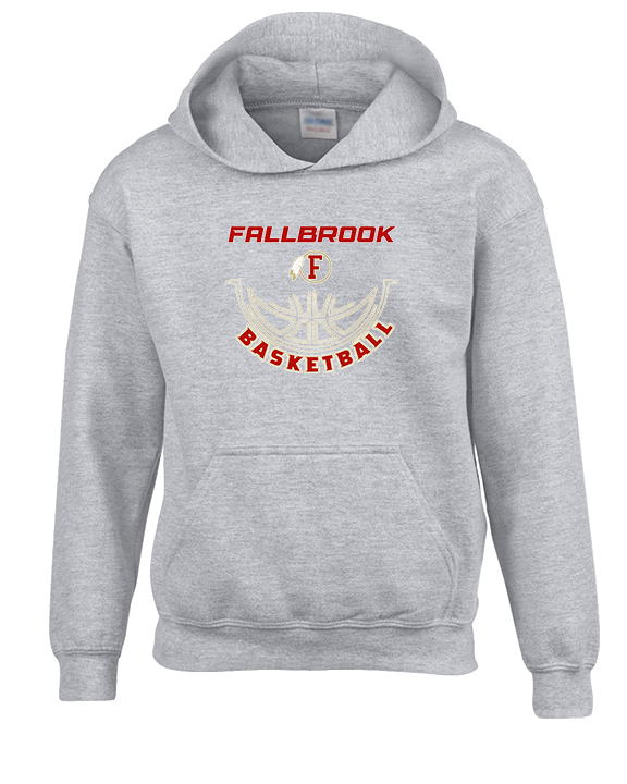 Fallbrook HS Girls Basketball Outline - Unisex Hoodie