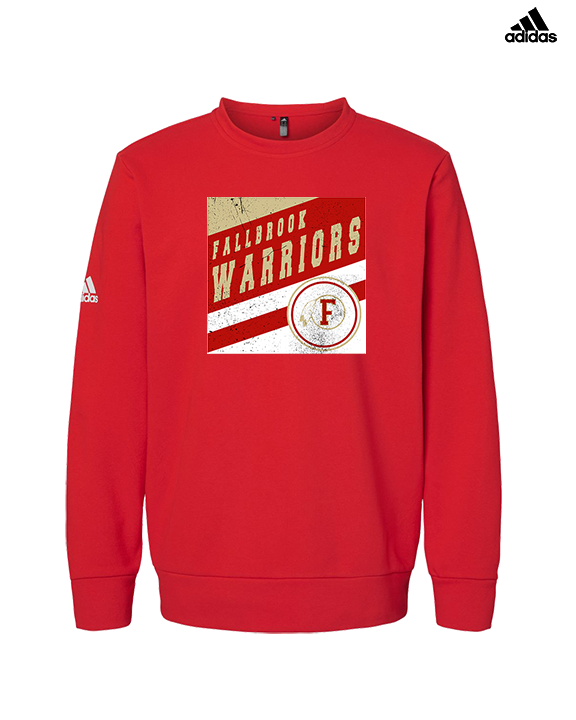 Fallbrook HS Girls Basketball Square - Mens Adidas Crewneck