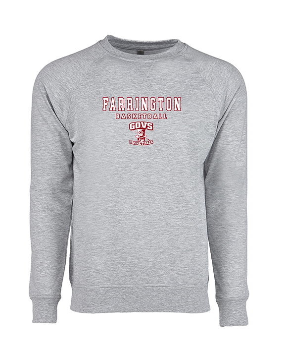 Farrington HS Basketball Block - Crewneck Sweatshirt