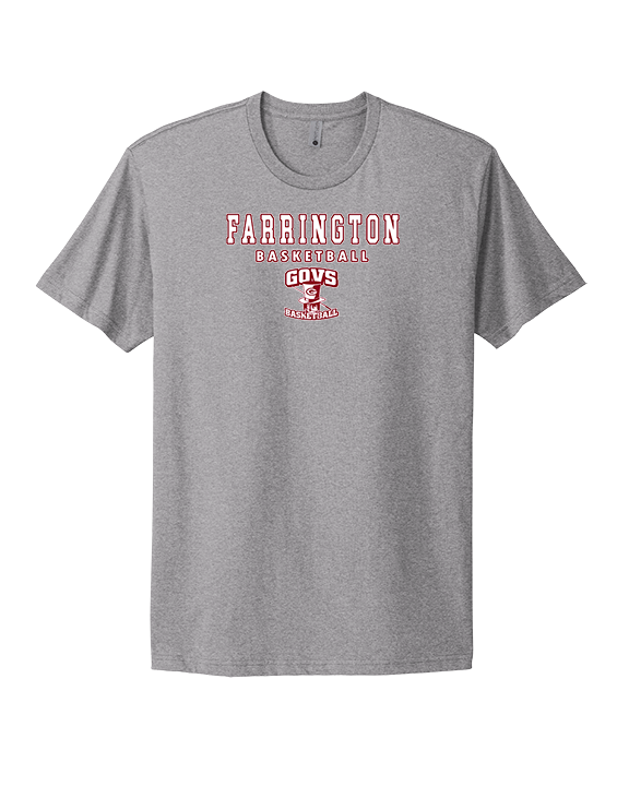 Farrington HS Basketball Block - Mens Select Cotton T-Shirt