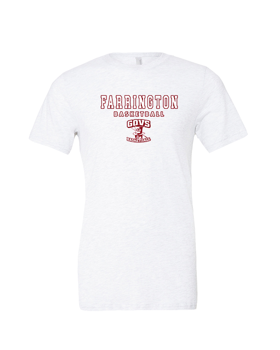 Farrington HS Basketball Block - Tri-Blend Shirt