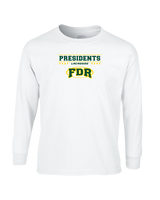 Franklin D Roosevelt HS Boys Lacrosse Border - Mens Basic Cotton Long Sleeve