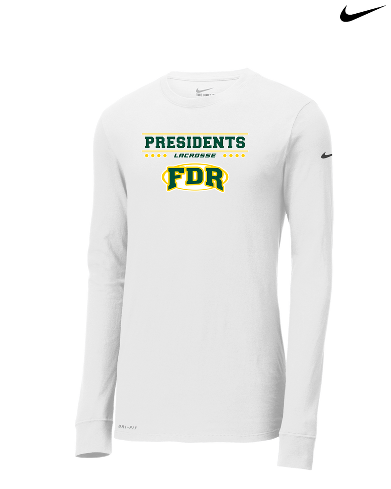 Franklin D Roosevelt HS Boys Lacrosse Border - Nike Dri-Fit Poly Long Sleeve