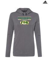 Franklin D Roosevelt HS Boys Lacrosse Border - Adidas Women's Lightweight Hooded Sweatshirt