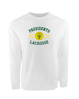 Franklin D Roosevelt HS Boys Lacrosse Curve - Crewneck Sweatshirt