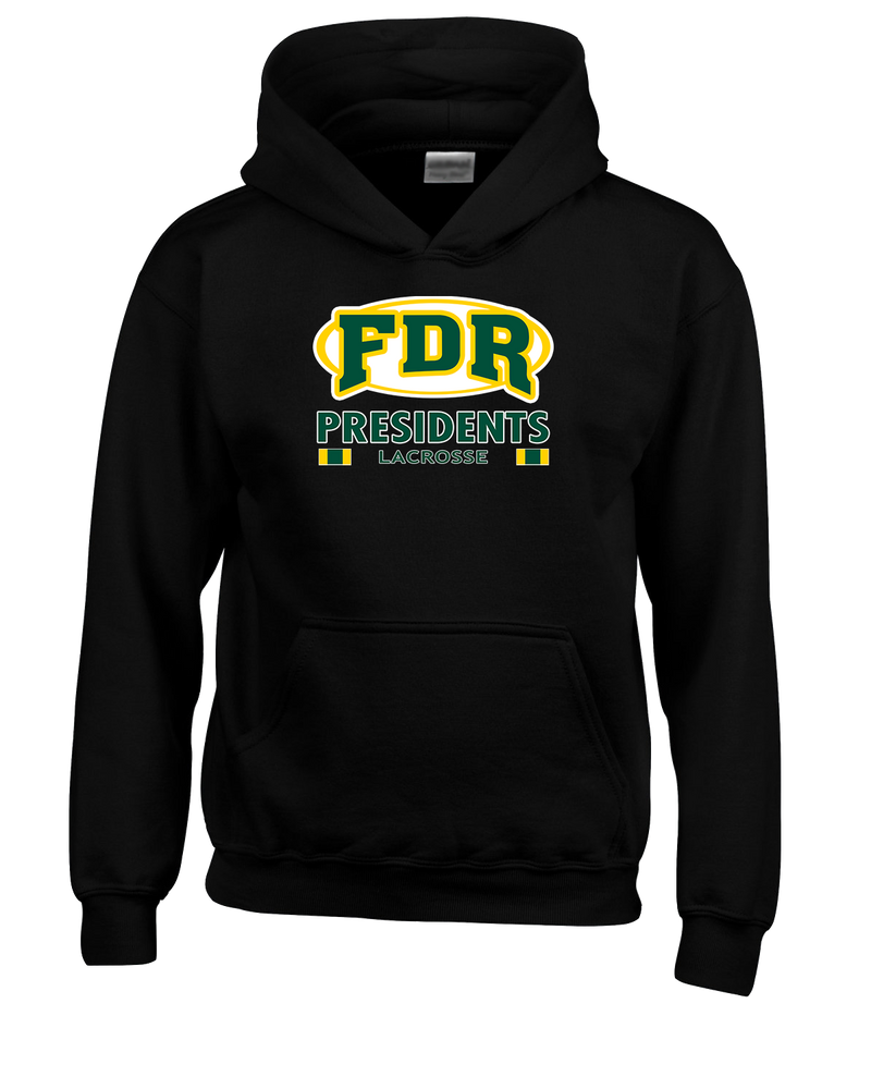 Franklin D Roosevelt HS Boys Lacrosse Stacked - Youth Hoodie