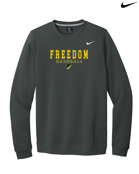 Freedom HS Baseball Block - Mens Nike Crewneck