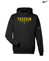 Freedom HS Baseball Block - Nike Club Fleece Hoodie