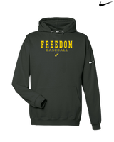 Freedom HS Baseball Block - Nike Club Fleece Hoodie