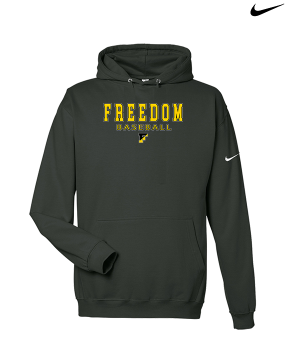 Freedom HS Baseball Block - Nike Club Fleece Hoodie