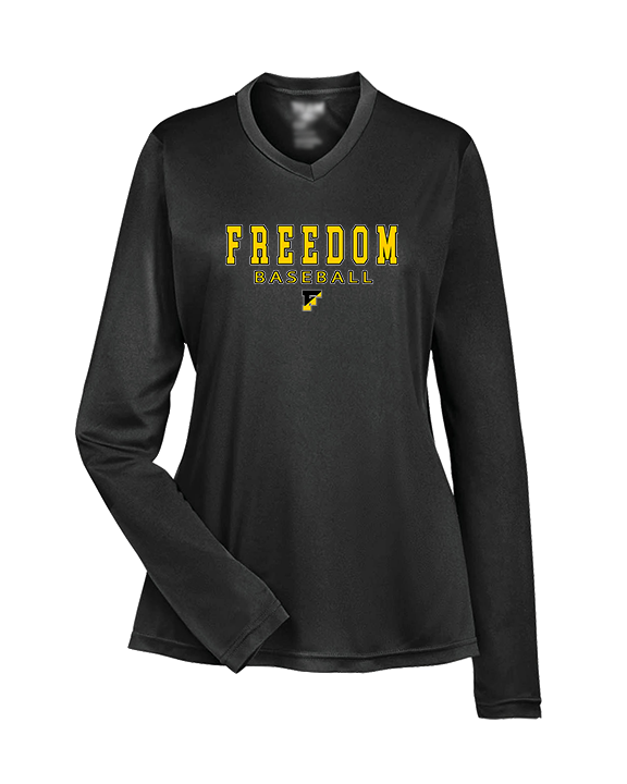 Freedom HS Baseball Block - Womens Performance Longsleeve