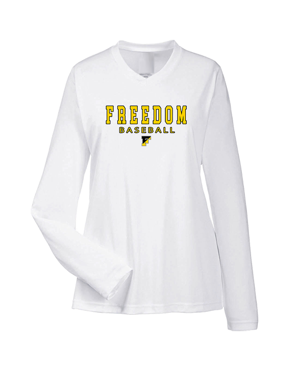 Freedom HS Baseball Block - Womens Performance Longsleeve