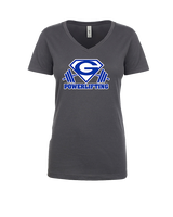 Goddard HS Powerlifting Logo 03 - Womens Vneck
