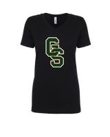 Golden State Baseball Logo 1 - Womens V-Neck