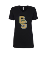 Golden State Baseball Logo 2 - Womens V-Neck