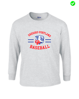 Gregory-Portland HS Baseball Curve - Mens Basic Cotton Long Sleeve