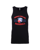 Gregory-Portland HS Baseball Curve - Mens Tank Top