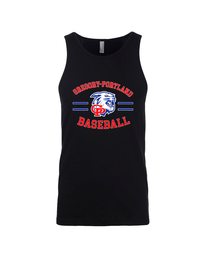 Gregory-Portland HS Baseball Curve - Mens Tank Top