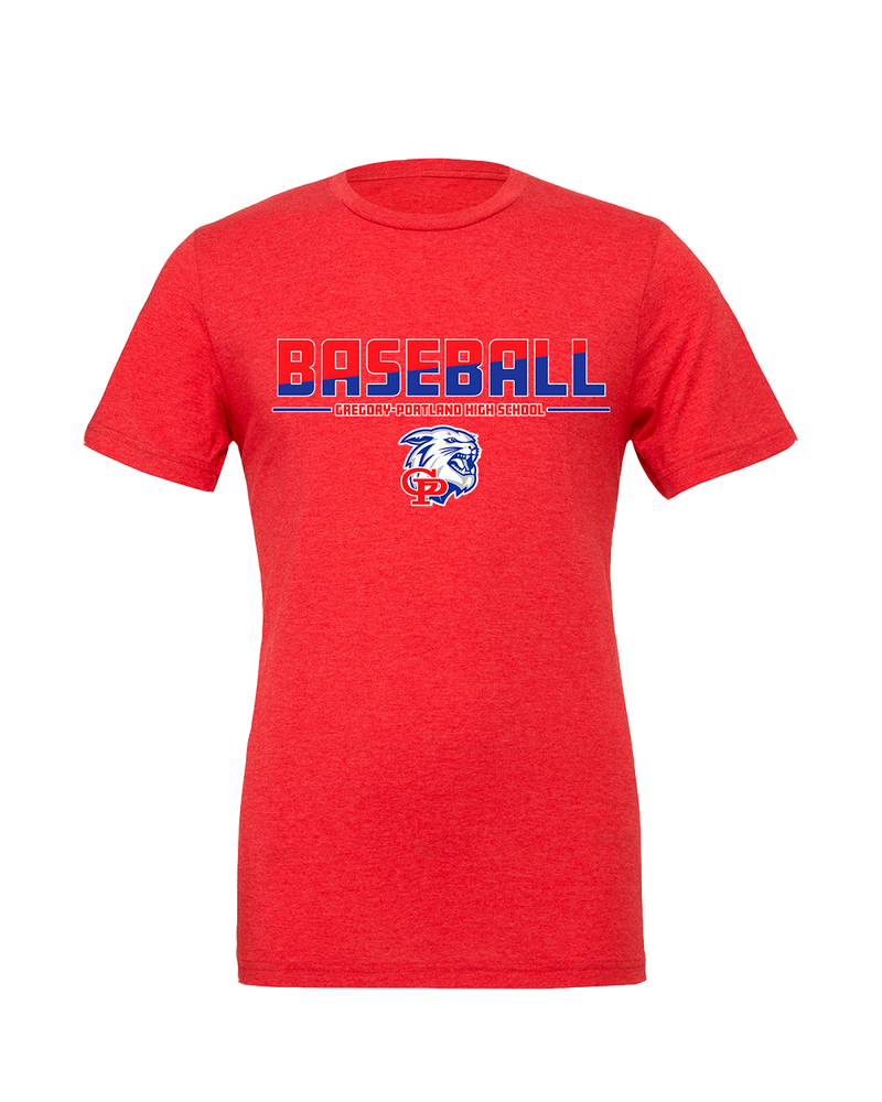Gregory-Portland HS Baseball Cut - Mens Tri Blend Shirt