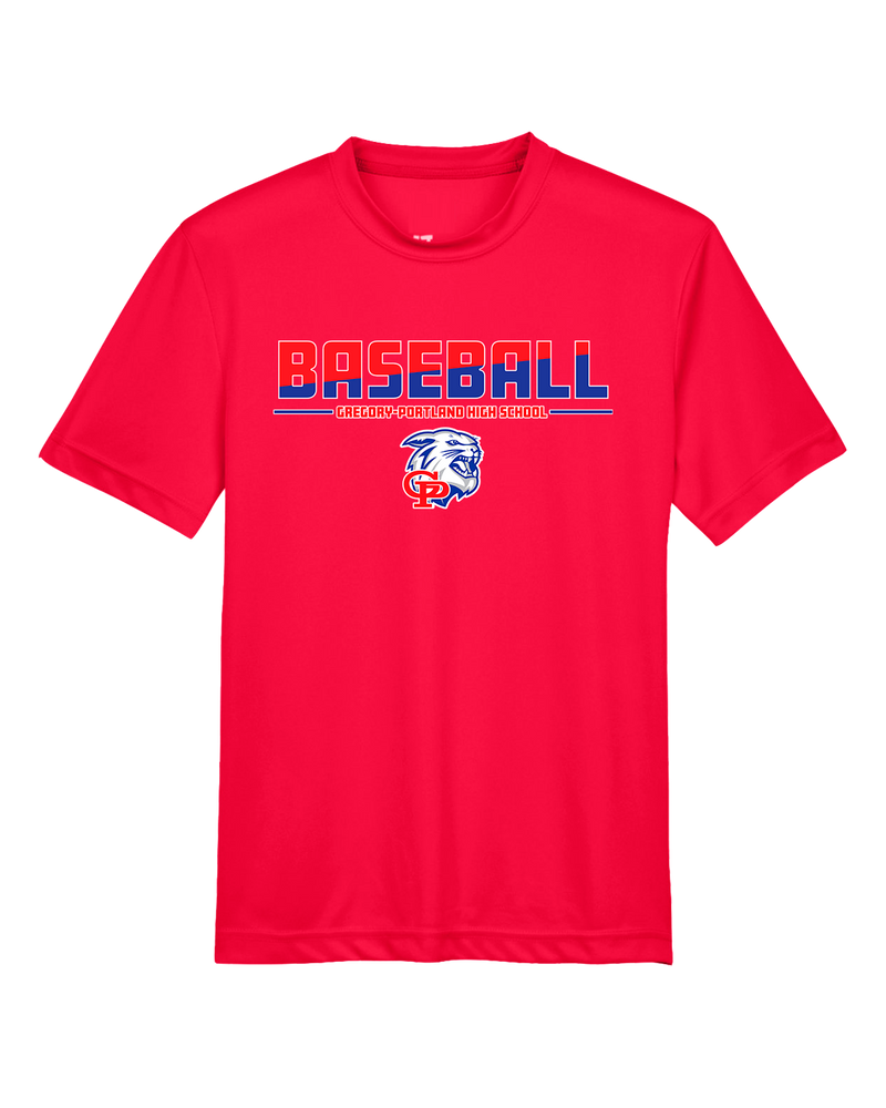 Gregory-Portland HS Baseball Cut - Youth Performance T-Shirt