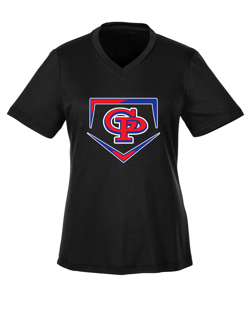 Gregory-Portland HS Baseball Plate - Womens Performance Shirt