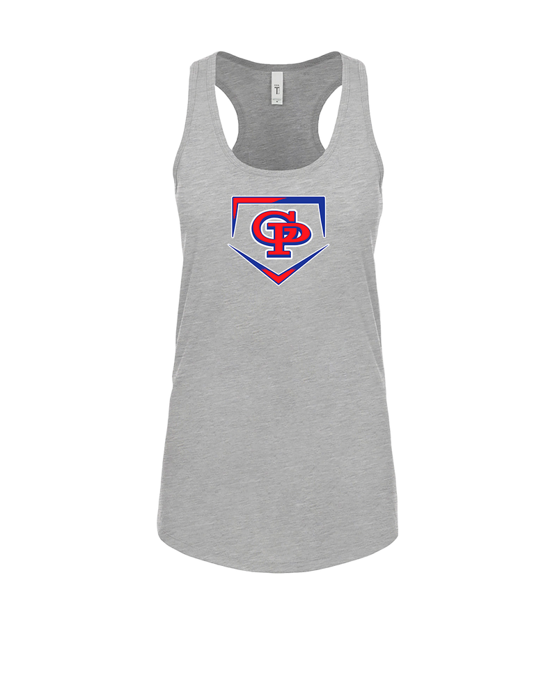 Gregory-Portland HS Baseball Plate - Womens Tank Top