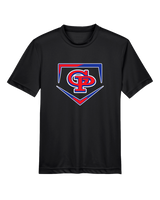 Gregory-Portland HS Baseball Plate - Youth Performance T-Shirt