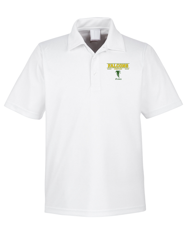 Groves HS Wrestling Border - Men's Polo