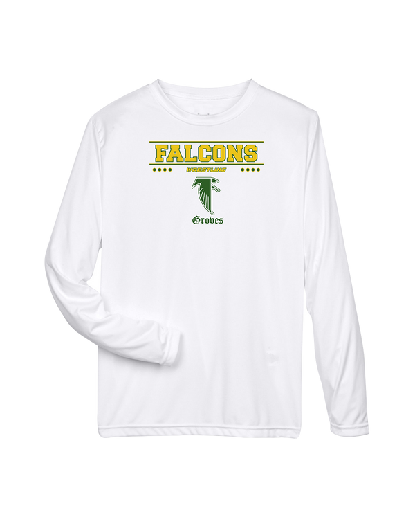 Groves HS Wrestling Border - Performance Long Sleeve