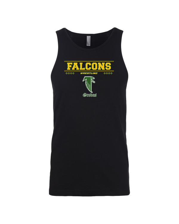 Groves HS Wrestling Border - Mens Tank Top