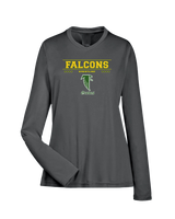 Groves HS Wrestling Border - Womens Performance Long Sleeve