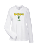 Groves HS Wrestling Border - Womens Performance Long Sleeve