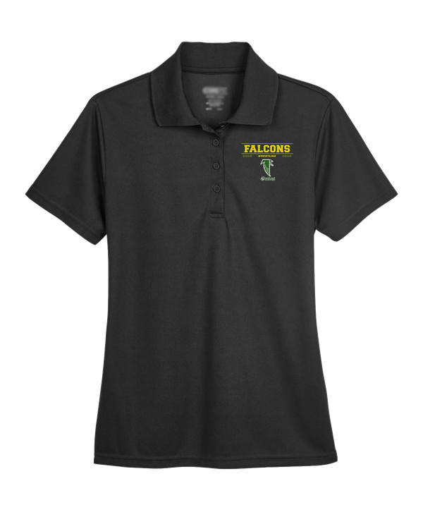 Groves HS Wrestling Border - Womens Polo