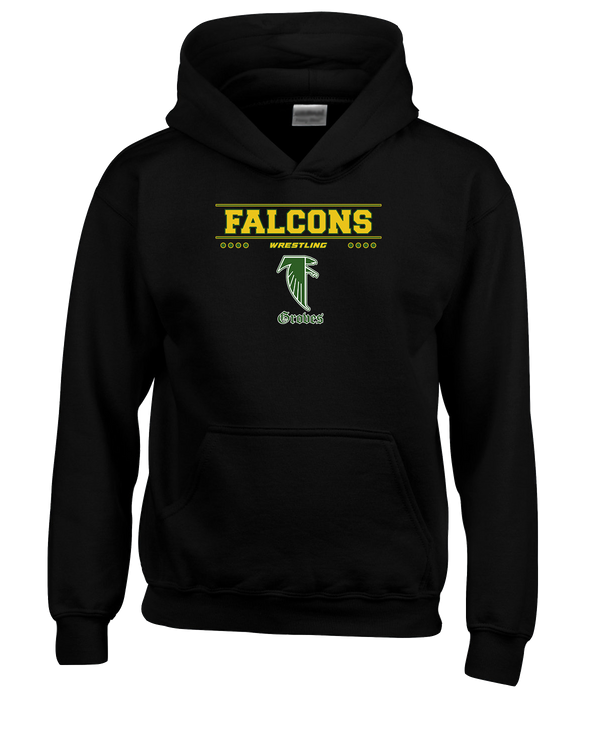 Groves HS Wrestling Border - Youth Hoodie