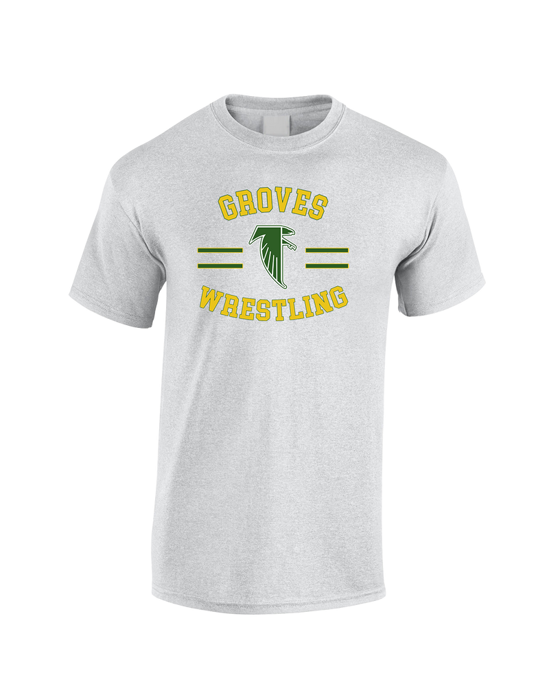 Groves HS Wrestling Curve - Cotton T-Shirt