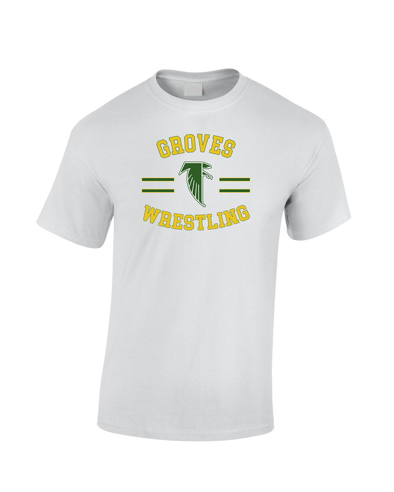 Groves HS Wrestling Curve - Cotton T-Shirt