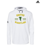 Groves HS Wrestling Curve - Adidas Men's Hooded Sweatshirt